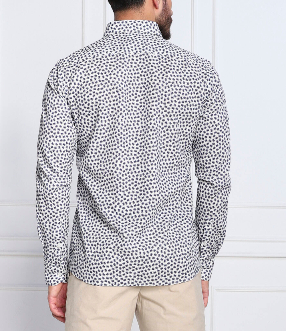 льняная рубашка c-hal-kent-c1-223 BOSS BLACK - белый(50474169)