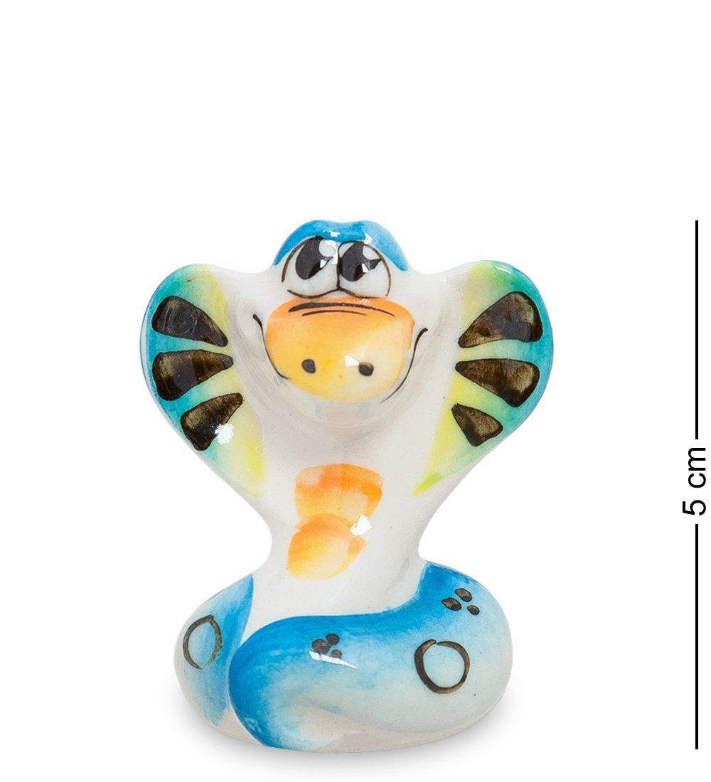 ГЛ- 307 Фигурка «Змея Марфуня» цв. (Гжельский фарфор)