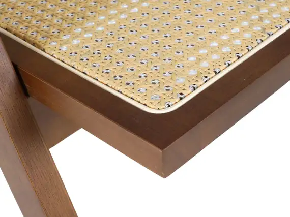 Стул Nordic, орех, светлый ротанг