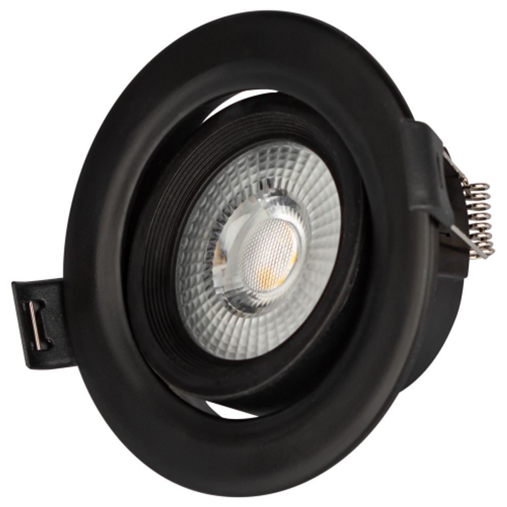 KL LED 22A-5 4K BK Светильник ЭРА Светильник ЭРА светодиодный круглый поворотн. LED SMD 5W 4000K, черный