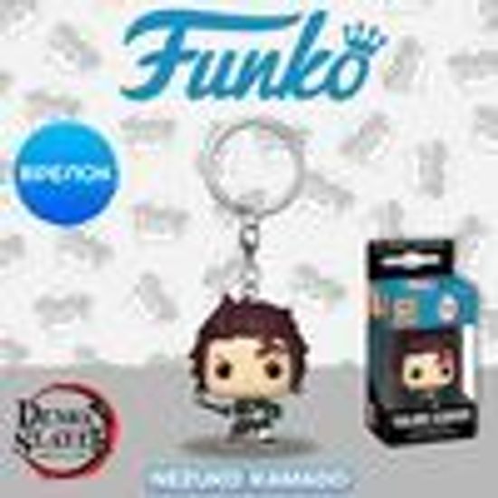 Брелок Funko Pocket POP! Demon Slayer Tanjiro Kamado 61374 / Брелок по мотива аниме "Клинок, рассекающий демонов", Танджиро Камадо