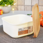 Контейнер для продуктов 0,8л квадратный "Sugar&Spice Wood"