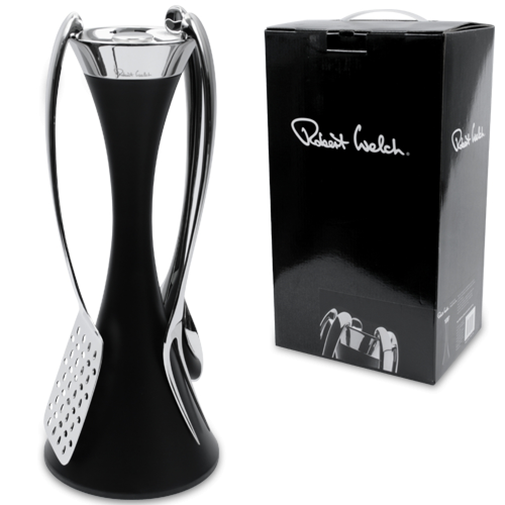 Подставка для кухонных аксессуаров Robert Welch Signature черная Италия упаковка