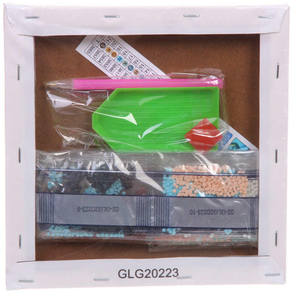 Алмазная мозаика на подрамнике с полным заполнением «МИР ЯРКИХ КРАСОК», морское приключение, 20*20см