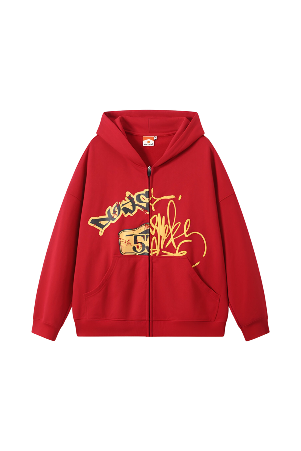 Худи DONSMOKE Split-Print Zip Hoodie