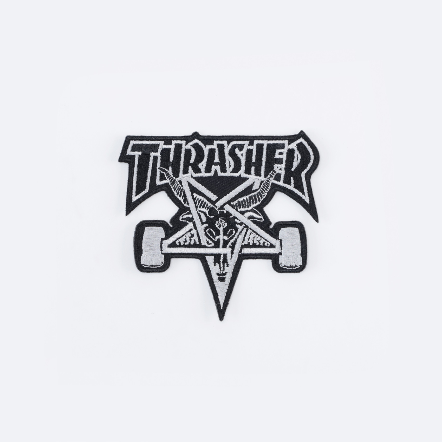 Нашивка Thrasher Sk8 Goat Patch (black) артикул: - купить в магазине Дайс