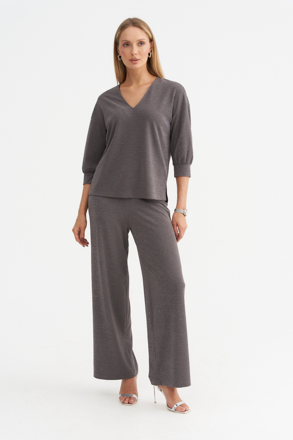 Серые нарядные брюки Тамбовчанка