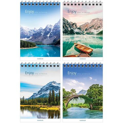 Блокнот А6 40л. на гребне "Путешествия. Красота тишины" Б6к40гр_26880 (Спейс)