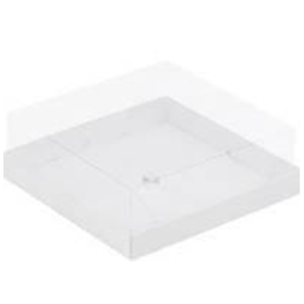 Коробка для 4 муссовых пирожных Белая, 18*18*6 см