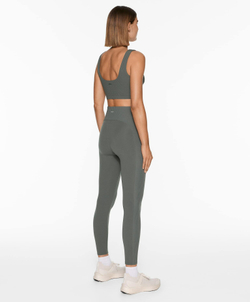 OYSHO Легинсы Comfortlux в рубчик с высокой посадкой длиной 65 см, антрацитовый