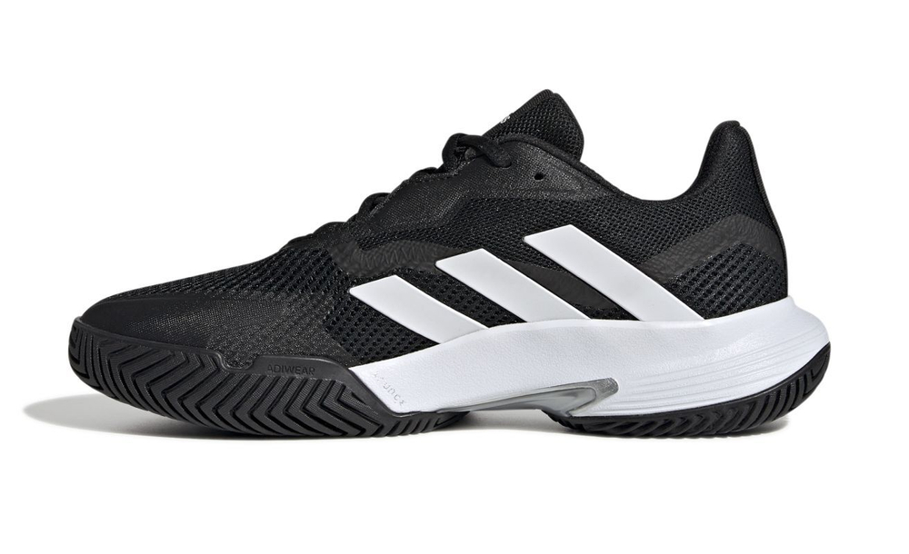 Женские Кроссовки теннисные Adidas CourtJam Control W - core black/cloud white/silver metallic