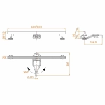 Душевой трап RGW SDR-51Gb 76215160-06 60 золото брашированное