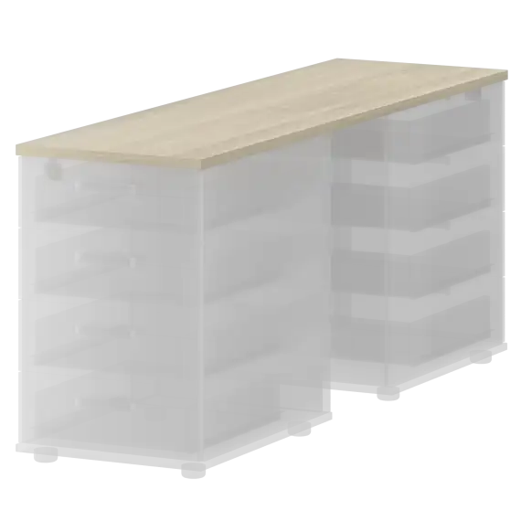 Топ единый для двух приставных тумб СМТ-4Т25-15  434x1496x25 Смарт