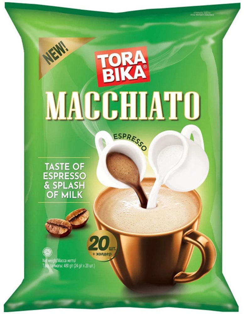 Торабика Кофе растворимый Macchiato, 24 гр.х 20 пак.