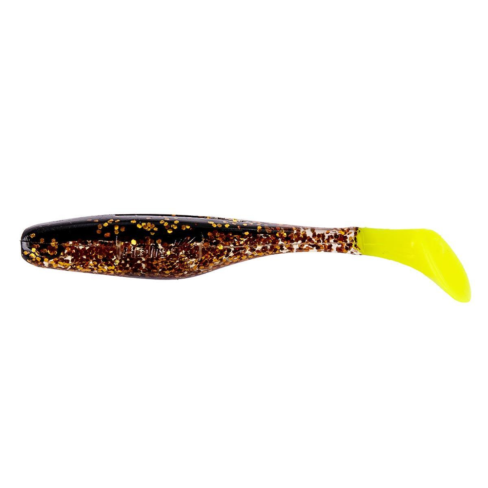 Виброхвост Vigor 3,75"/9.5 см Black Sparkles LT 7шт. (HS-6-033) Helios