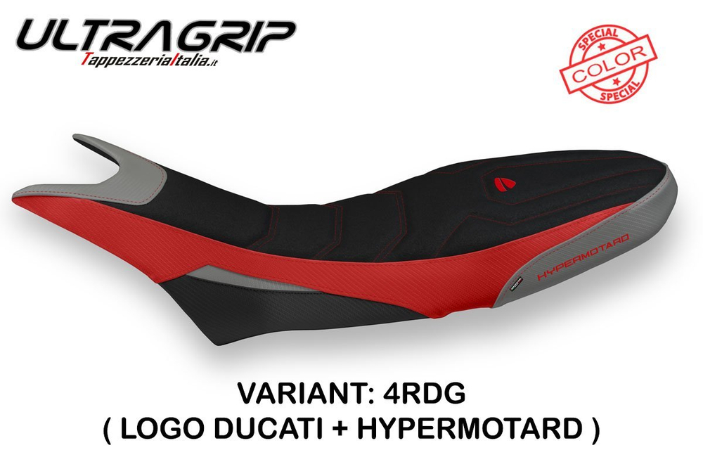 Ducati Hypermotard 950 2019 Tappezzeria Italia чехол для сиденья Luna-SC ультра-сцепление (Ultra-Grip)