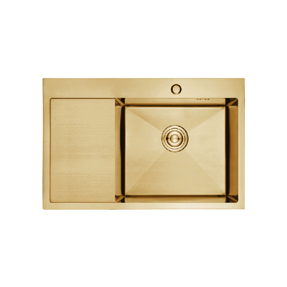 Кухонная мойка премиум GERHANS K37851G-R  PVD бронзовый