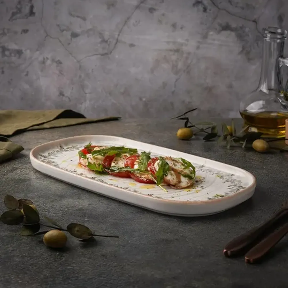 Блюдо овальное 30*15,5 см h2 см с бортом Oliva By Bone Innovation [6]