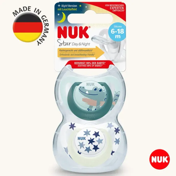 Пустышка Nuk силикон ортодонтическая 2 шт.