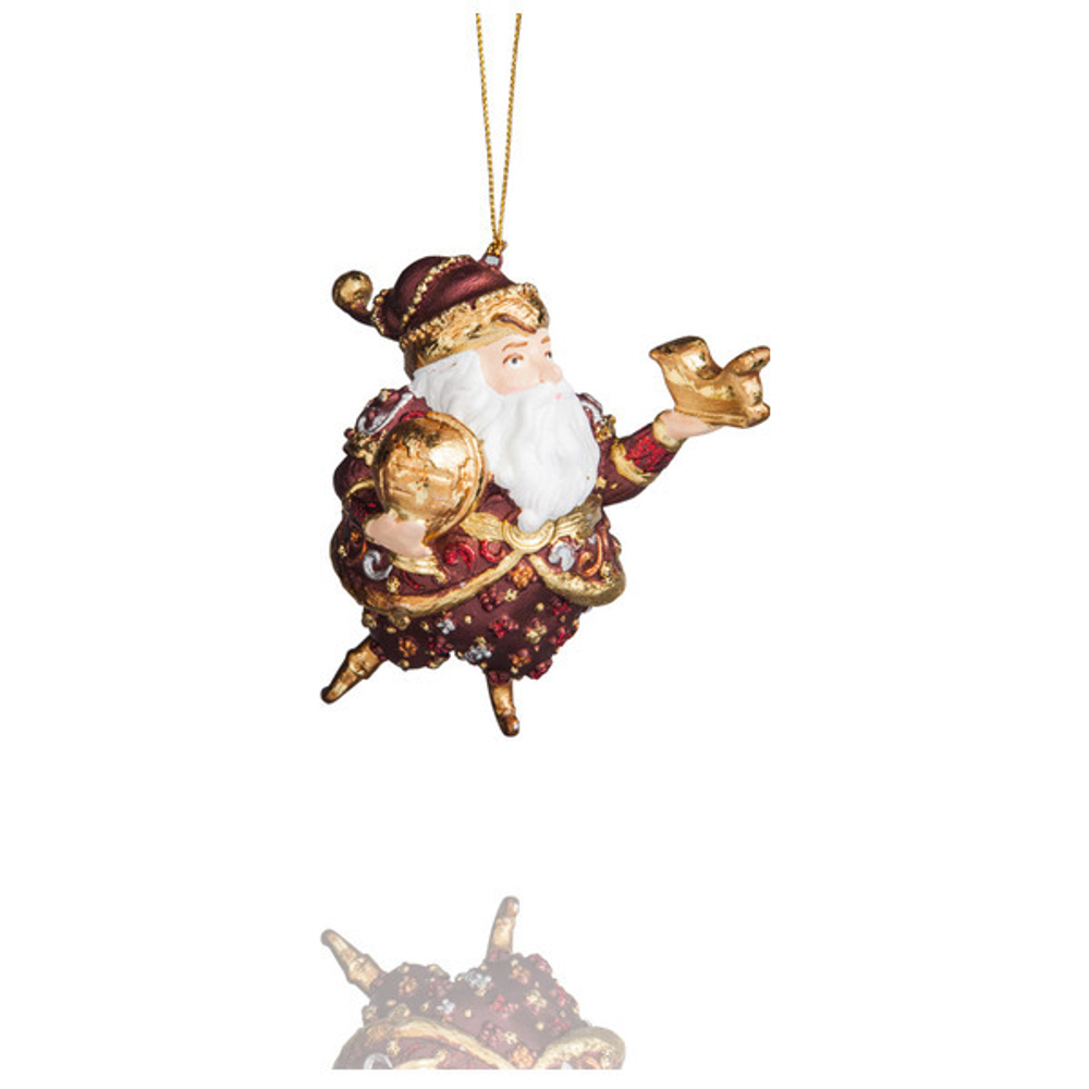 Украшение новогоднее 11см Дед Мороз красный Lamart