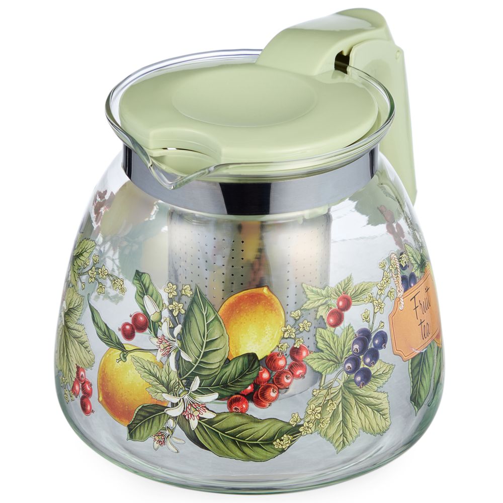 ЗАВАРОЧНЫЙ ЧАЙНИК AGNESS С ФИЛЬТРОМ "ФРУКТЫ" 900 МЛ.