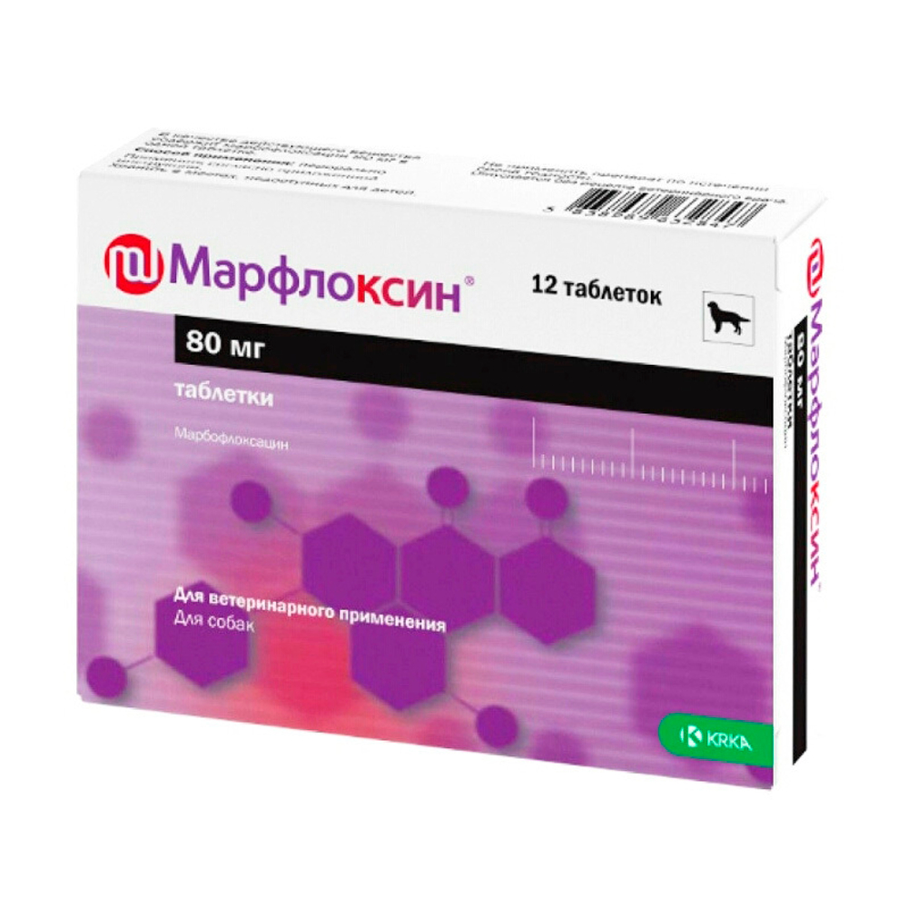Марфлоксин 80 мг 12 таб. KRKA