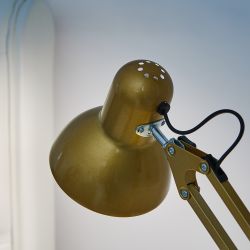 TLI-221 GOLD E27 Светильник настольный. Цоколь Е27. 60W. Механический выключатель. Золотой. ТМ Uniel