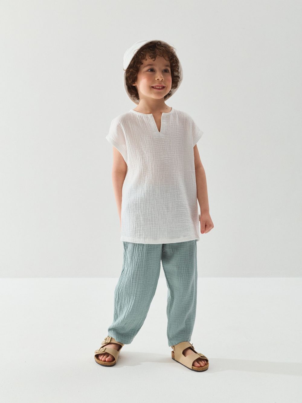 Брюки муслиновые "Глубина моря"