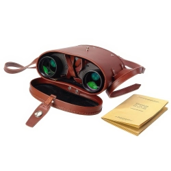 Бинокль Veber Реплики Б-3 8x42 в коричневом кожаном чехле с инструкцией