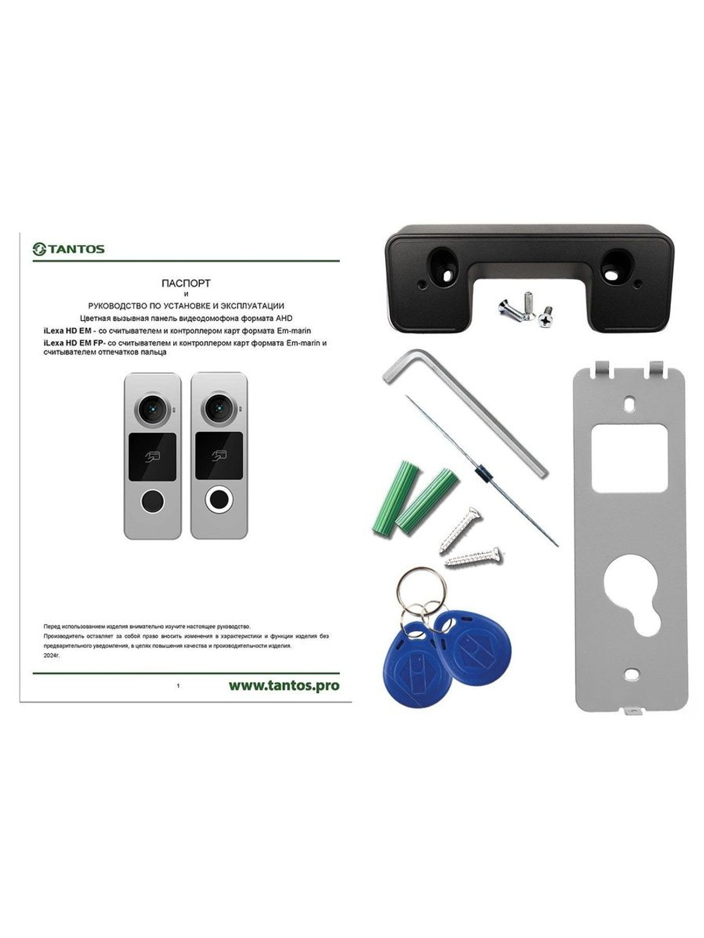 Вызывная видеопанель iLexa HD EM (никель)