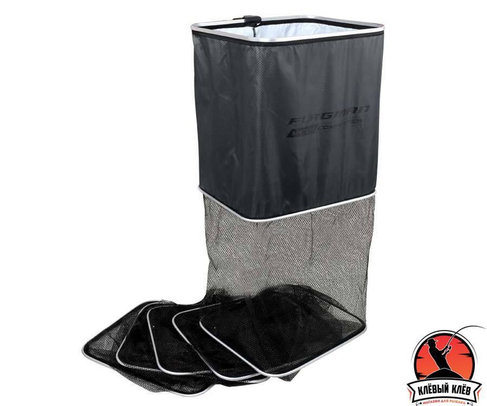 FLAGMAN Садок прямоугольный 50x40cм 3м резиновая сетка