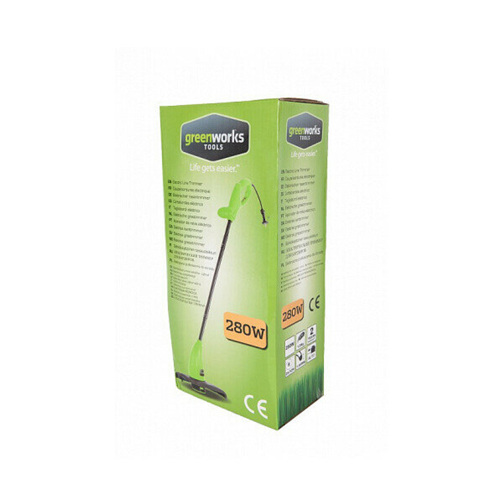 Триммер электрический GREENWORKS GST2830 280W,1,65мм (21117)