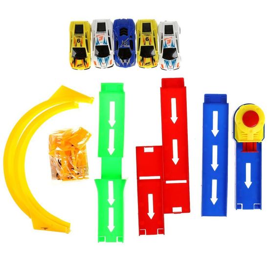 Автотрек петля 360, 4 машинки, кор.47,5*26,5*4,5см ТЕХНОДРАЙВ