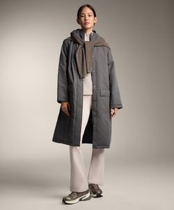 Oysho Легкая теплая куртка, светлый серо-коричневый