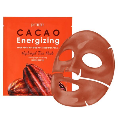 Тонизирующая гидрогелевая маска для лица с какао Petitfee Cacao Energizing Hydrogel Face Mask, 32г*1шт.