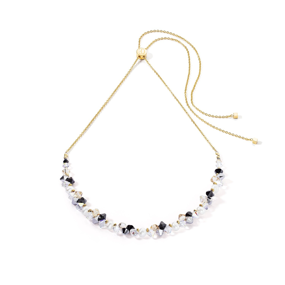 Колье Coeur de Lion Black-Crystal 1124/10-1318