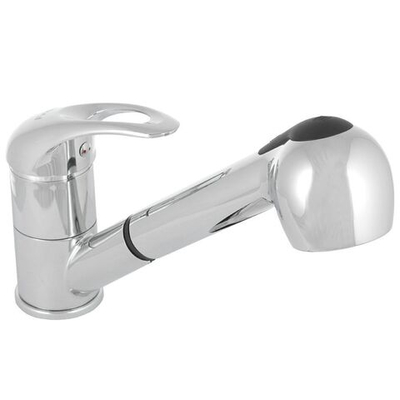 Смеситель для кухни, Frap, выдвиж излив, с картриджем, хром, F6002-B