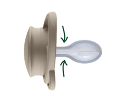 NIP Соска пустышка, силикон "Butterfly Night ", синий, размер 2 (6+)