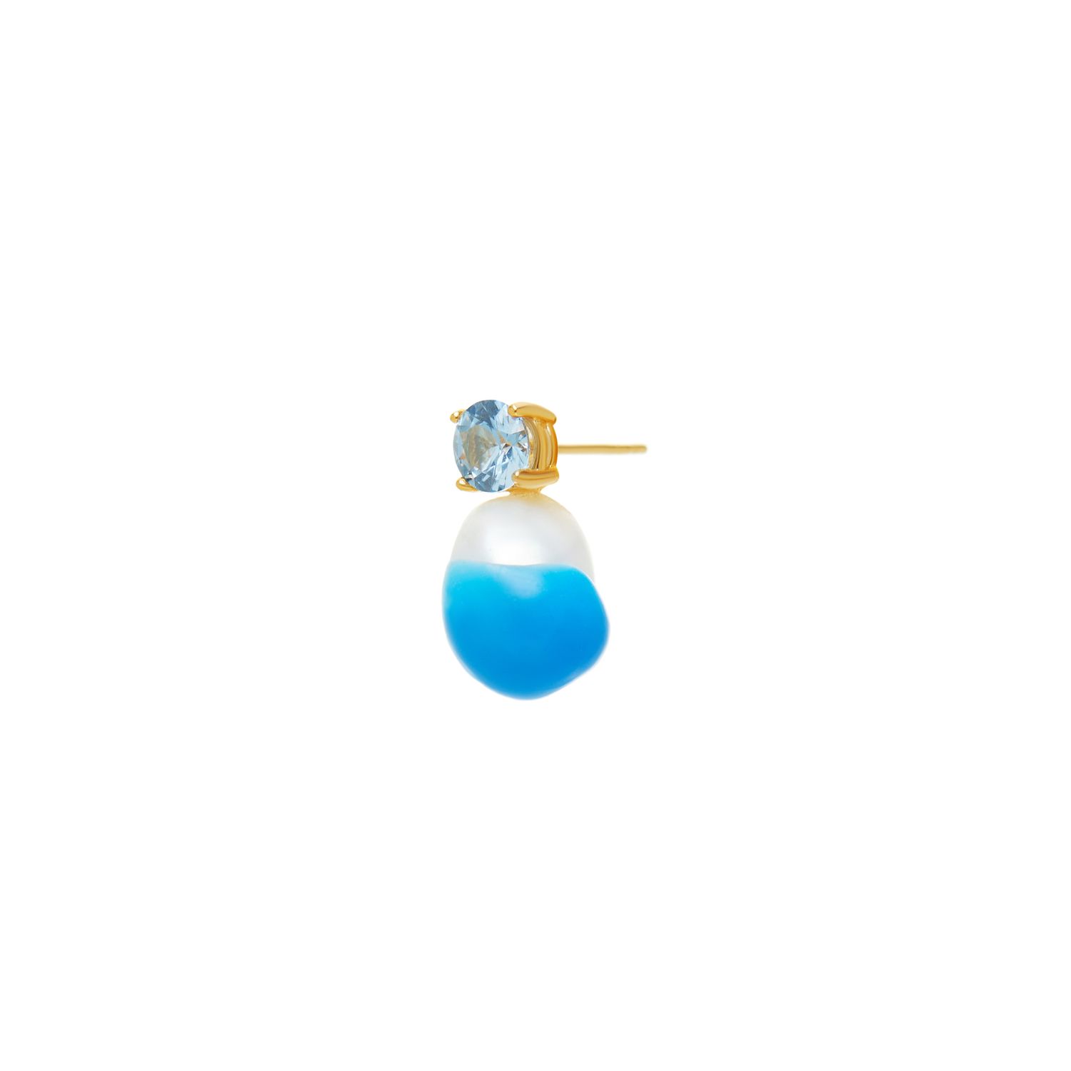 Серьга Swan Lake Pearl Earring – Aqua Blue