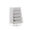 Vedrana Комод с 5 ящиками белый лак 60 x 114 см