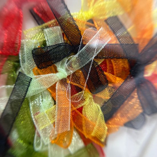 Объемный дизайн для ногтей Бантик текстиль №801910