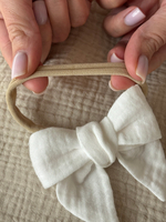 Бантик муслиновый, Белый