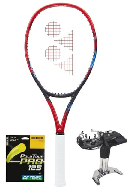 Теннисная ракетка Yonex VCORE 100L (280 g) SCARLET + Струны + Натяжка