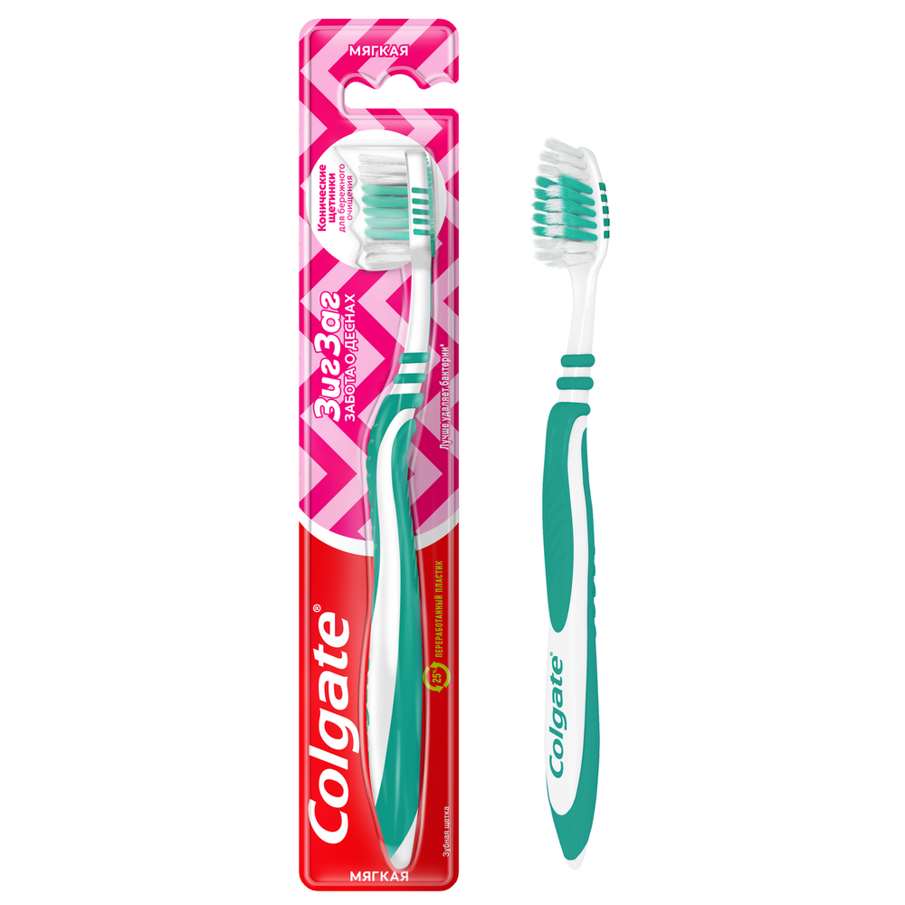 Зубная щётка Colgate Zig-Zag Забота о дёснах (мягкая)
