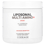 Codeage, Liposomal Multi Amino+, комплекс липосомальных аминокислот, серия Sport, 240 растительных капсул