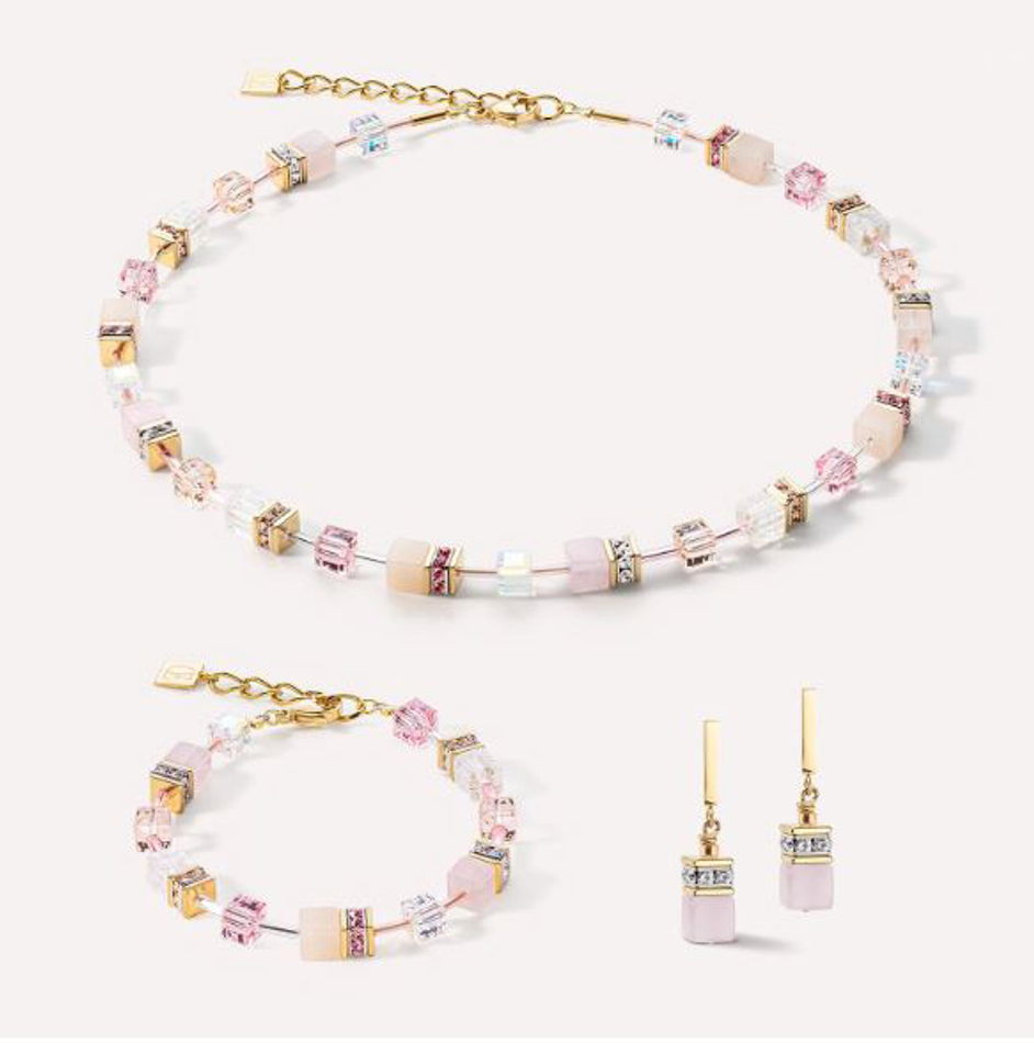 Серьги-пусеты Coeur de Lion Light Rose 4605/21-1920 цвет розовый, золотой