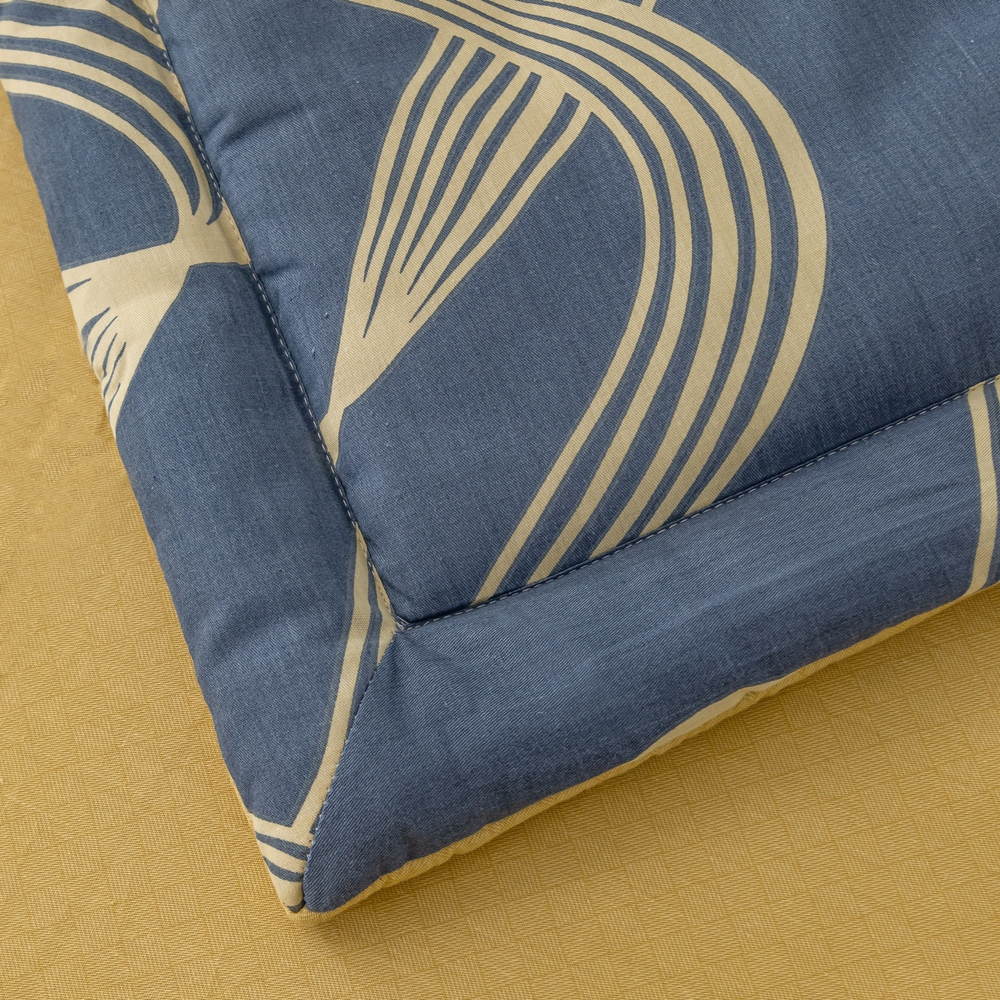 Комплект постельного белья Сатин с Одеялом 100% хлопок на резинке OBR134