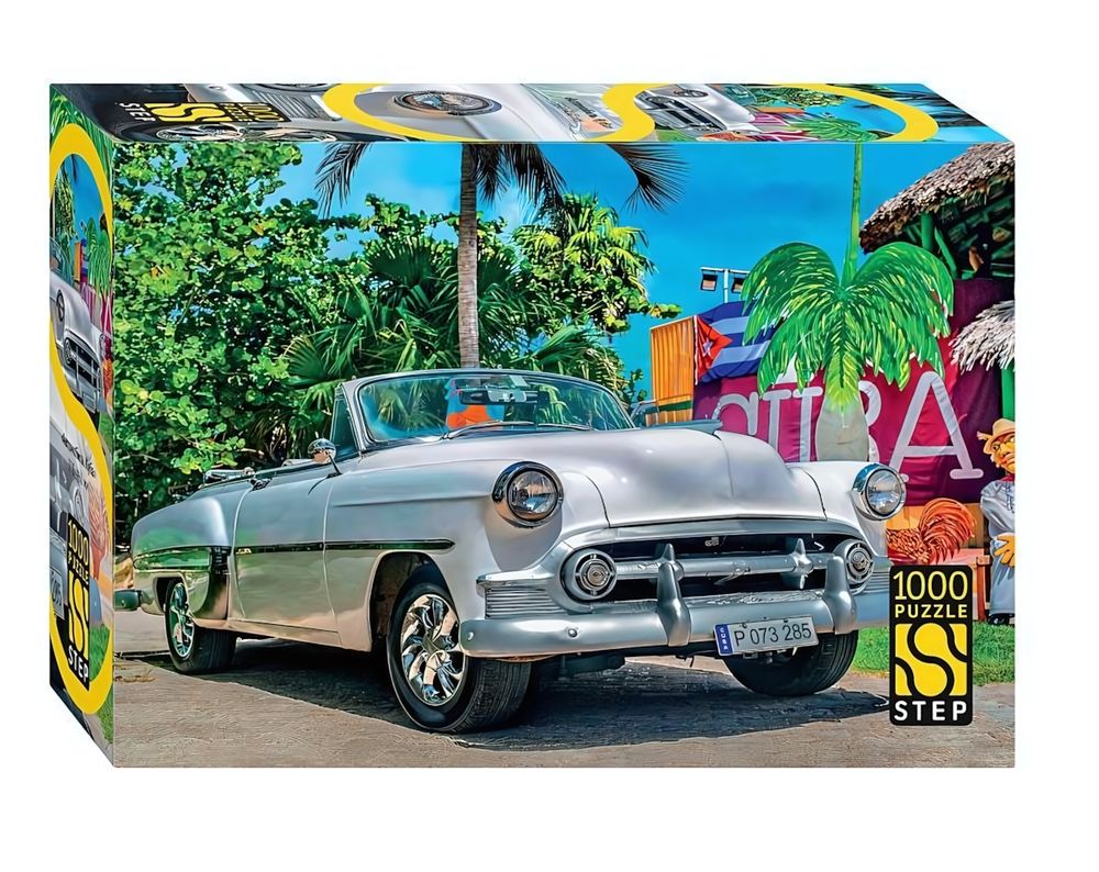 Пазл 1000эл. "Автомобиль. Куба". Серия "Выгодный формат" (Степ пазл)