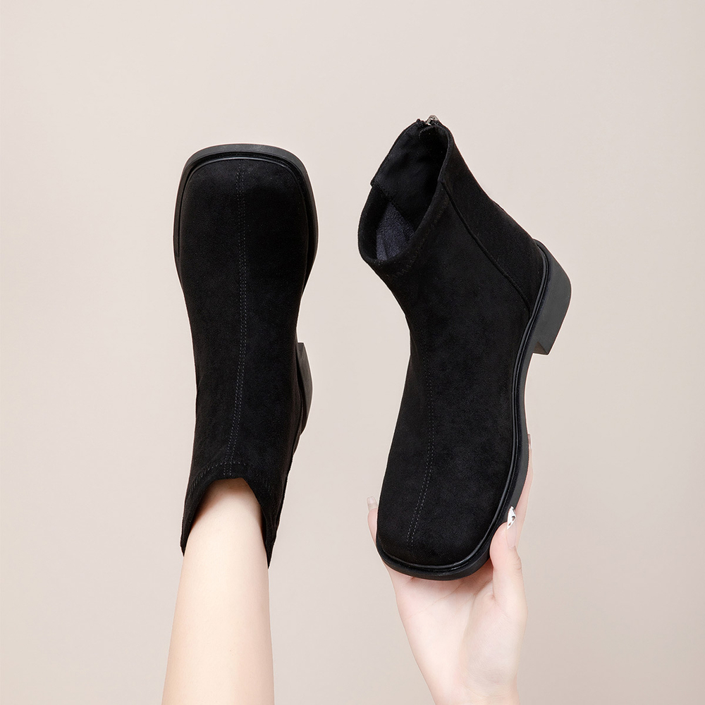 GEMEIQ Stretch & Sock Boots Women"s Black/Brown