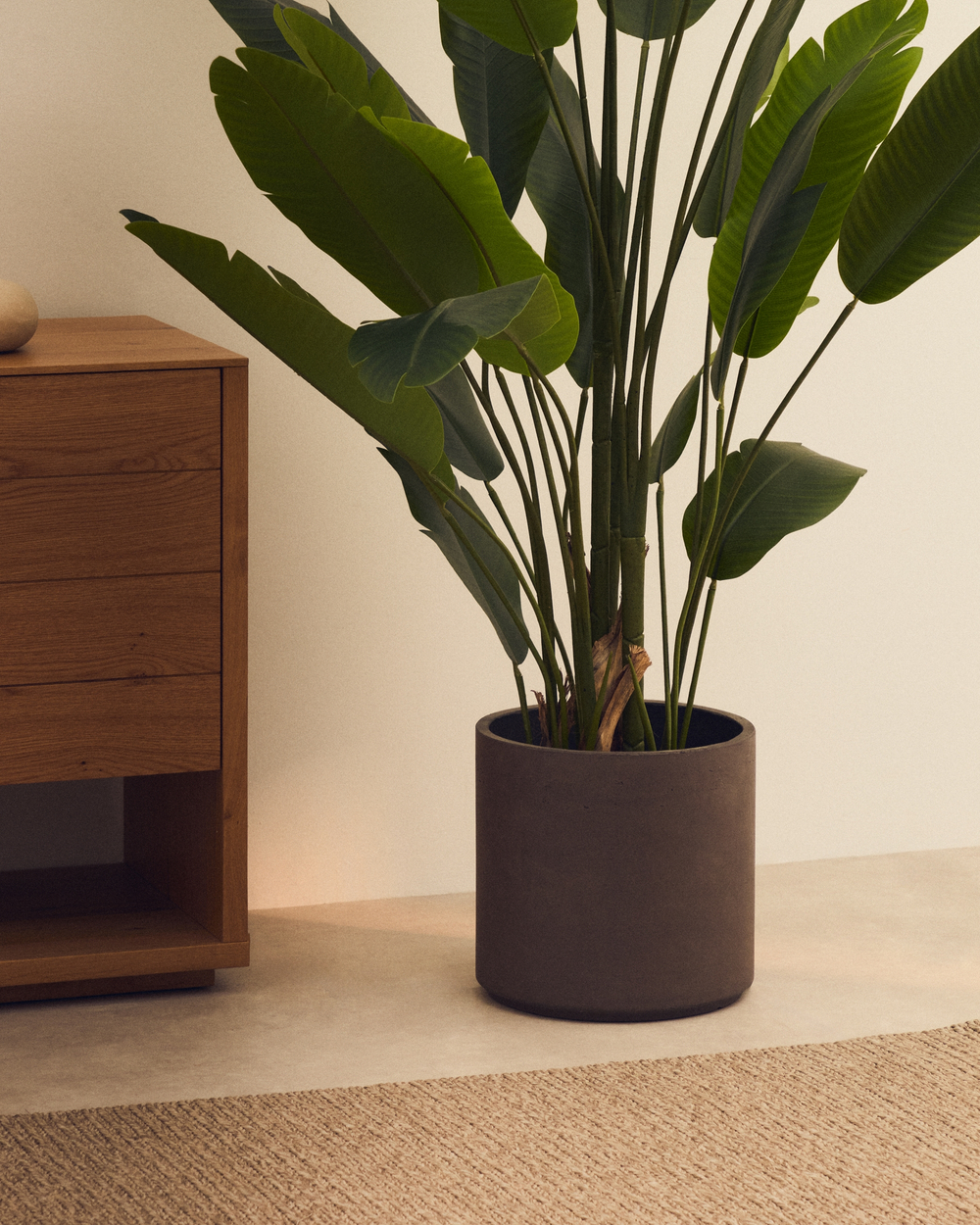 Набор Sintina из 3 цветочных горшков серого цвета Ø 23 см / Ø 27,5 см / 32 с